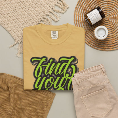 Find Your Way Direction Guidance Tee Exploration Adventure Destination Unisex Heavy Cotton T-Shirt
