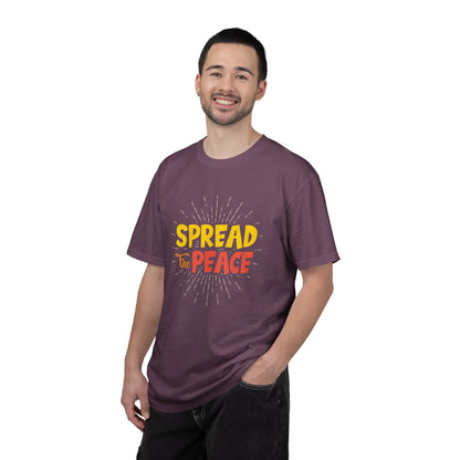 Spread The Peace Trendy Tee Encouraging Anti-violence Unity Kindness Humble Positivity Unisex Heavy Cotton T-Shirt