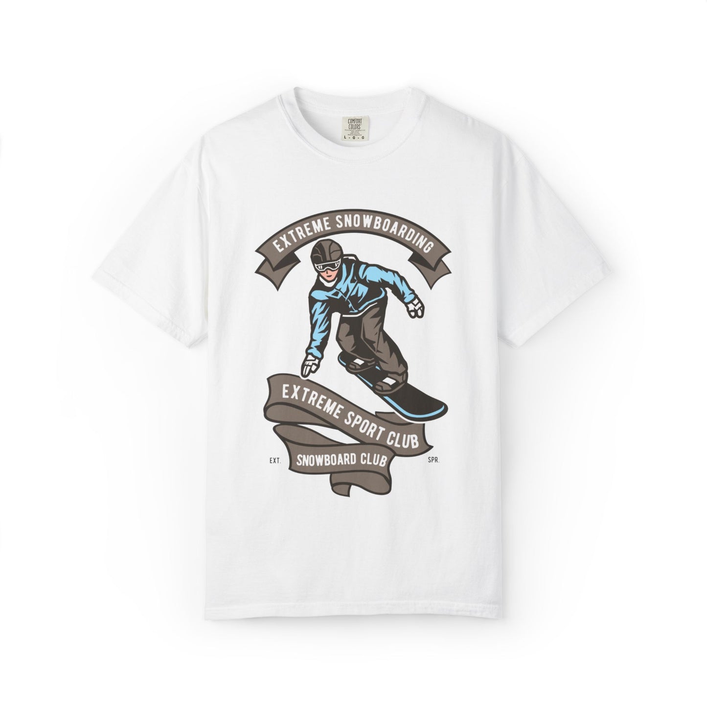 Extreme Snowboarding Sports Club Holly Jolly Winter Tee Wonderland Unisex Heavy Cotton T-Shirt