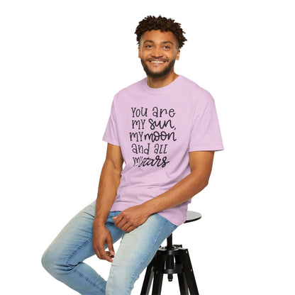 You Are My Sun My Moon And All My Stars Lovers Tee Hug Rainbow Passion Unconditional Soulful Connection Unisex Heavy Cotton T-Shirt
