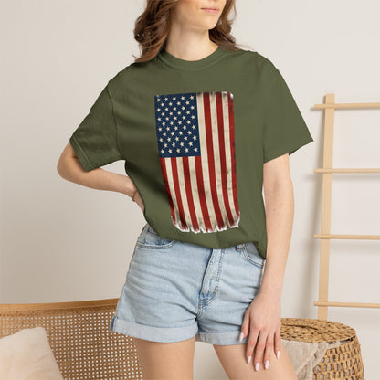 Flag USA - Unisex Garment-Dyed T-shirt
