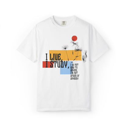 I Live I Study - Unisex Garment-Dyed T-shirt