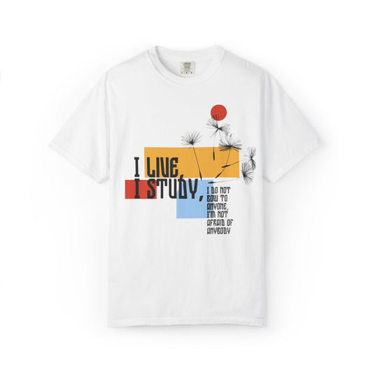 I Live I Study - Unisex Garment-Dyed T-shirt