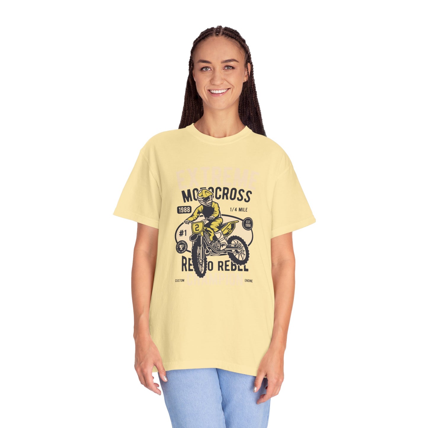 Extreme Champion Epic Trail Exploration Tee Thrill-Seeking Stunt Mastery Downhill Rush Unisex Heavy Cotton T-Shirt