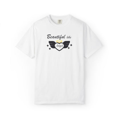 Beautiful Like Angel Politeness Tee Confidence Boost Stunning Gracefulness Unisex Heavy Cotton T-Shirt