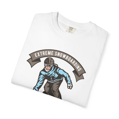 Extreme Snowboarding Sports Club Holly Jolly Winter Tee Wonderland Unisex Heavy Cotton T-Shirt