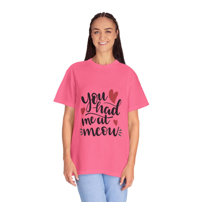 You Had Me At Meow Cats Elegance Tee Unique Furry Charms Quirks And Charisma Unisex Heavy Cotton T-Shirt