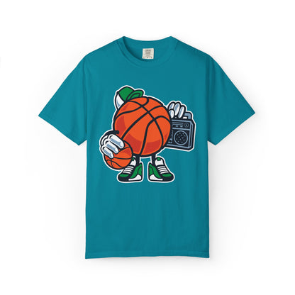 Funny Street Basketball Court King Queens Basketball Lovers Tee Slam Dunk Net Warriors Unisex Heavy Cotton T-Shirt