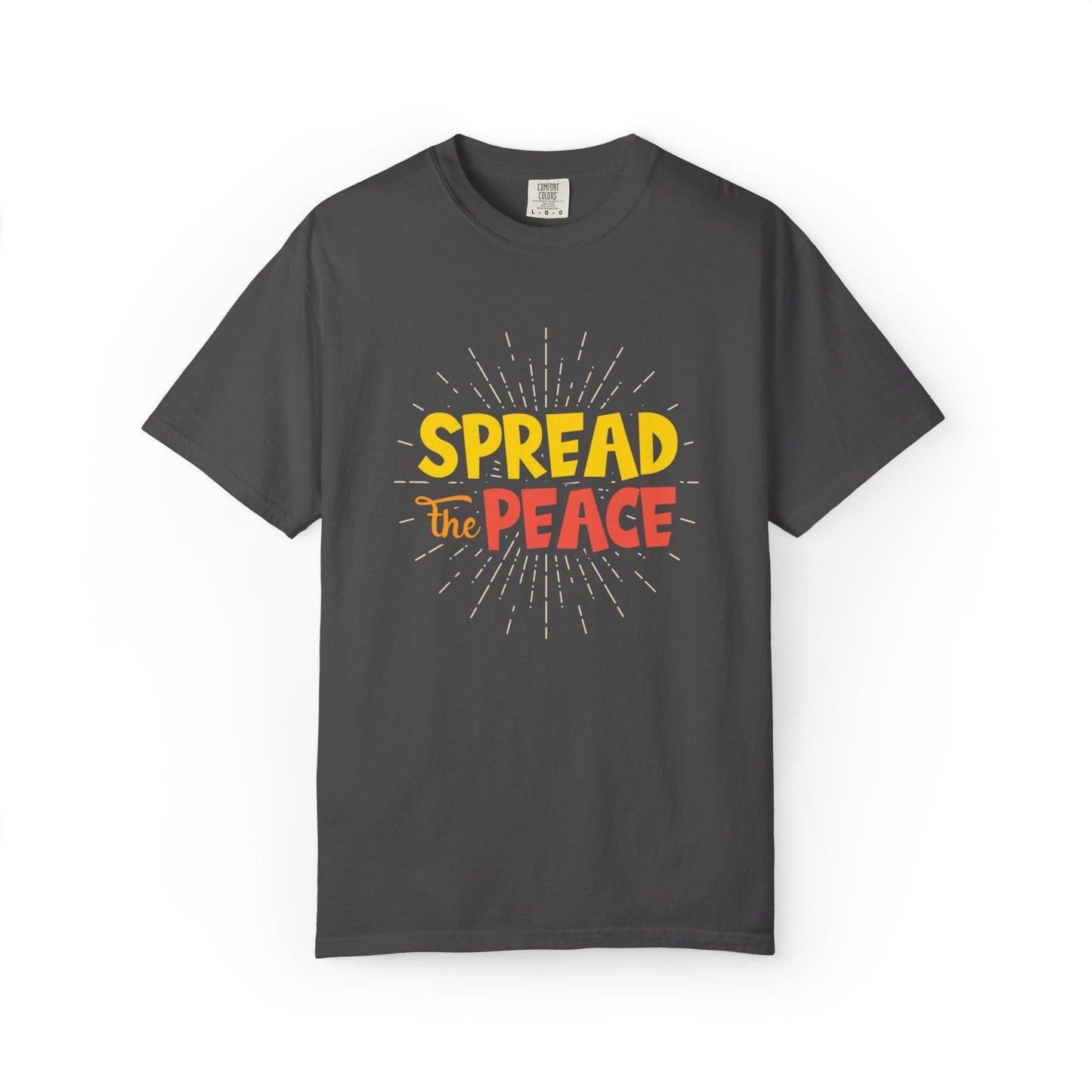 Spread The Peace Trendy Tee Encouraging Anti-violence Unity Kindness Humble Positivity Unisex Heavy Cotton T-Shirt