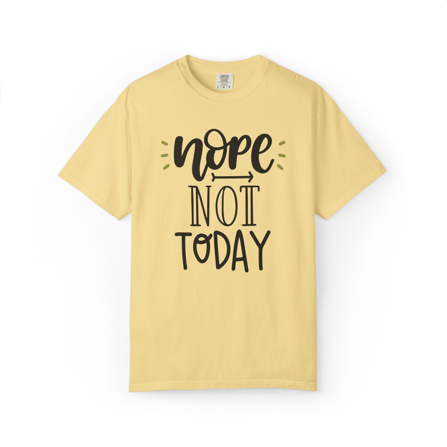 Nope Not Today Idle Moments Tee Cozy Living Contented Loafing Unisex Heavy Cotton T-Shirt