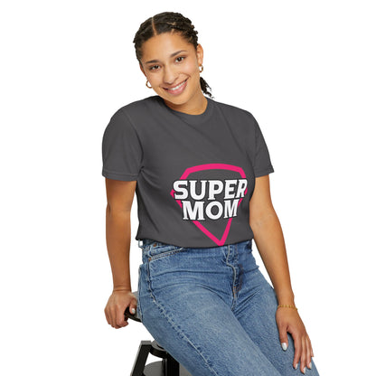 Cute Super Mom Motherhood Mama Love Master Multitasker Life Giver Wonder Woman Unisex Heavy Cotton T-Shirt