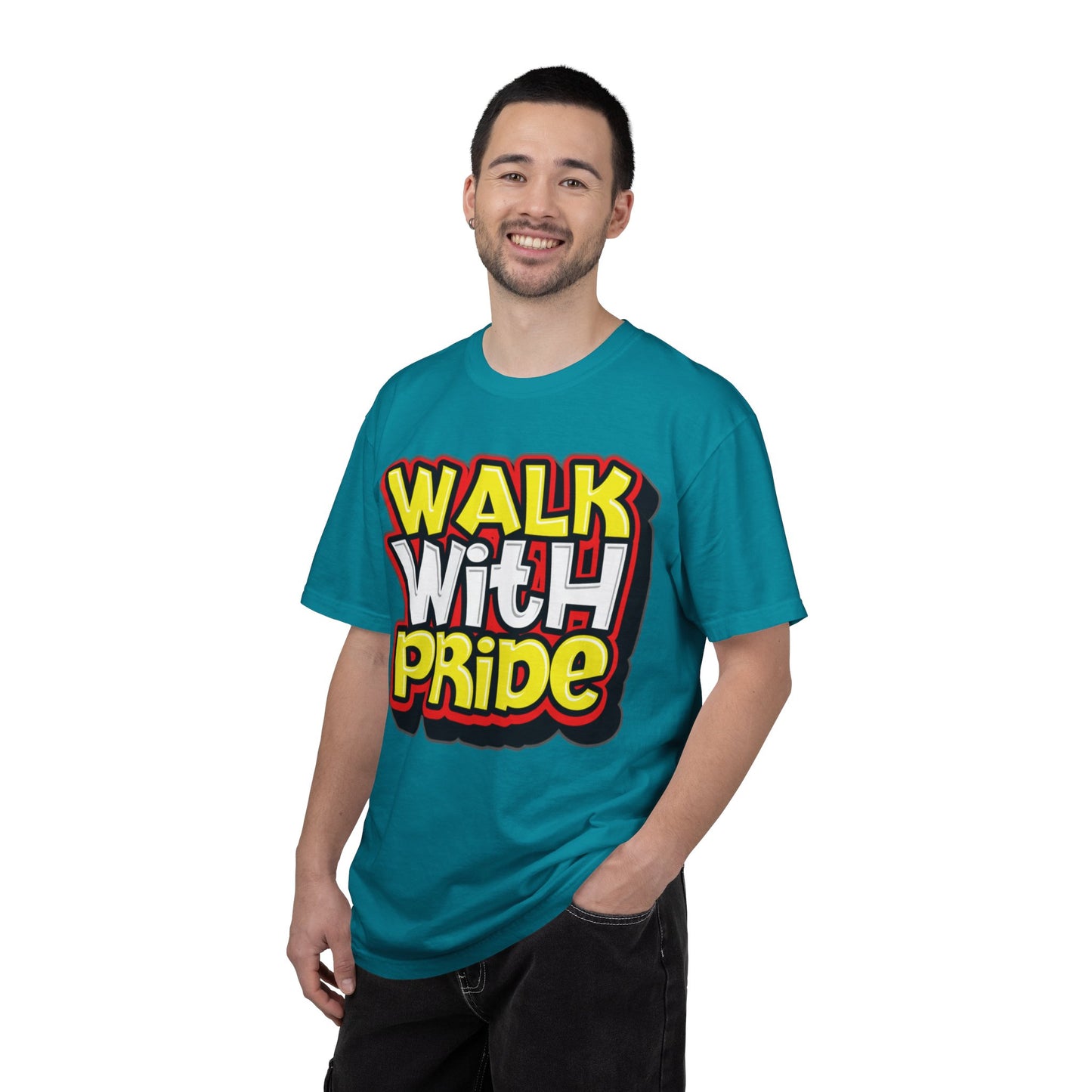 Walk With Pride Confidence Tee Aspiration Mindfulness Integrity Empowerment Unisex Heavy Cotton T-Shirt