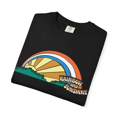 Rainbow And Sunshine Summer Trendy Tee Sunshine Days Ice Cream Summer Camp Beachcombing Anchor Unisex Heavy Cotton T-Shirt