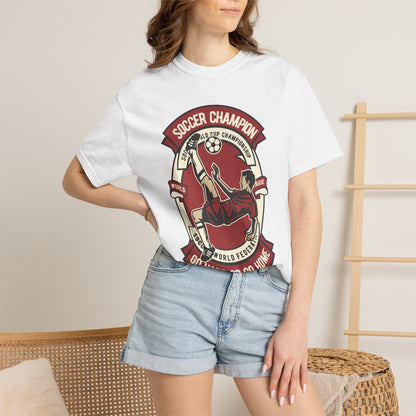 Soccer Champion Heartwarming Sweet Tee Charismatic Passion Unisex Heavy Cotton T-Shirt