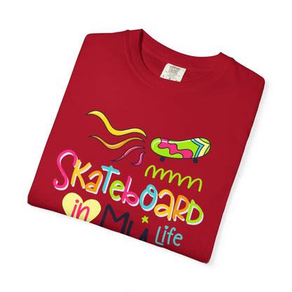 Skateboard In My Life Skater Competitions Boarding Fitness Tee Unisex Heavy Cotton T-Shirt