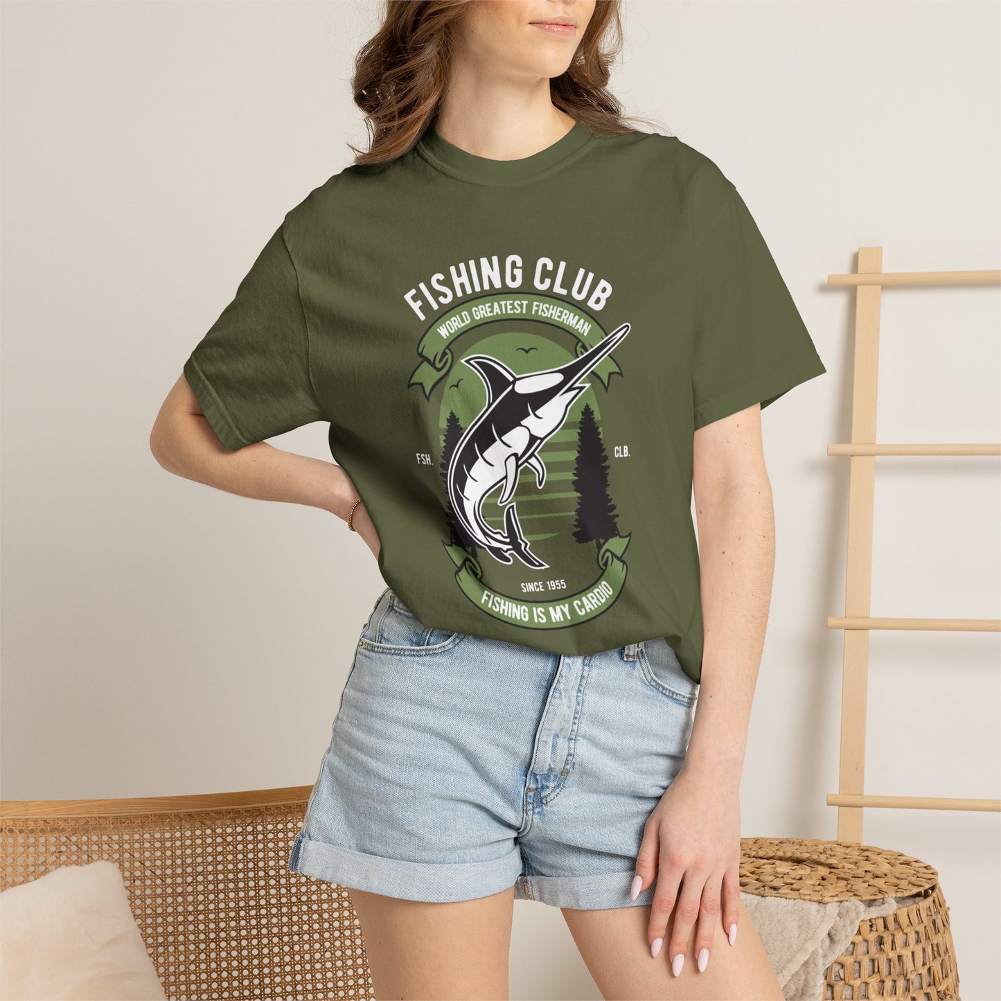Fishing Club Fishing Gear Sarcastic Fishing Tee Unisex Heavy Cotton T-Shirt