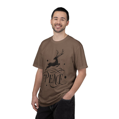 Peace Harmony Unity Peacemakers Tee Merry Christmas Festival Snowflakes Season Of Joy Unisex Heavy Cotton T-Shirt