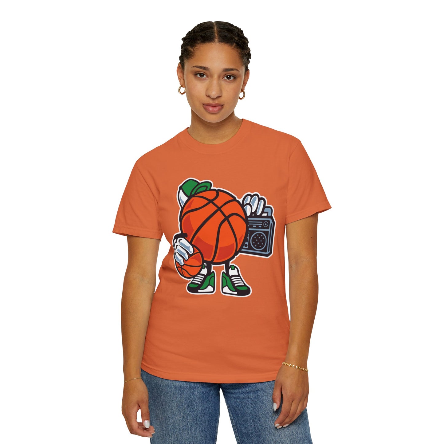 Funny Street Basketball Court King Queens Basketball Lovers Tee Slam Dunk Net Warriors Unisex Heavy Cotton T-Shirt