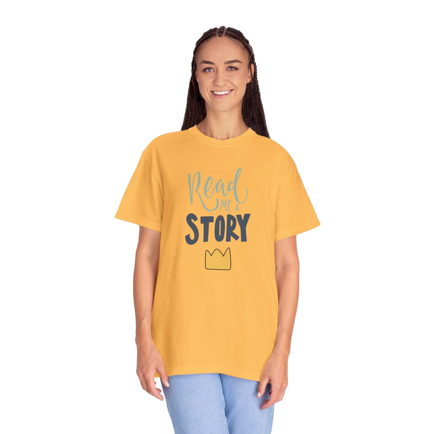 Read Me A Story Time Travel Superhero Parallel Trendy Tee Universe Fiction Connection Grand Parents Unisex Heavy Cotton T-Shirt