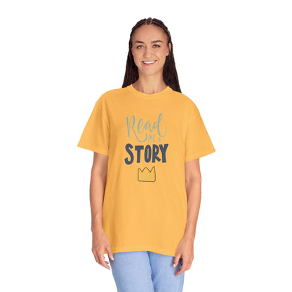 Read Me A Story Time Travel Superhero Parallel Trendy Tee Universe Fiction Connection Grand Parents Unisex Heavy Cotton T-Shirt