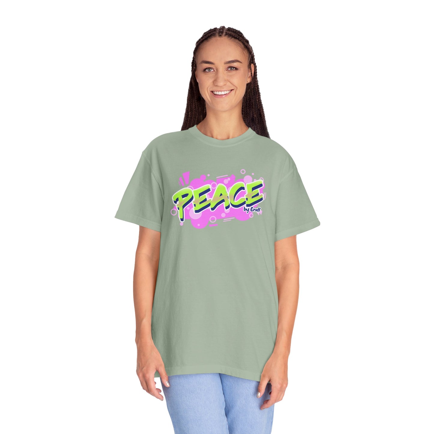 Graffiti Logo Maker Featuring Bubbly Graphics Unisex Heavy Cotton T-Shirt