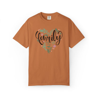 Family Trendy Tee Hug Rainbow Passion Unconditional Soulful Connection Siblings Love Parents Unisex Heavy Cotton T-Shirt