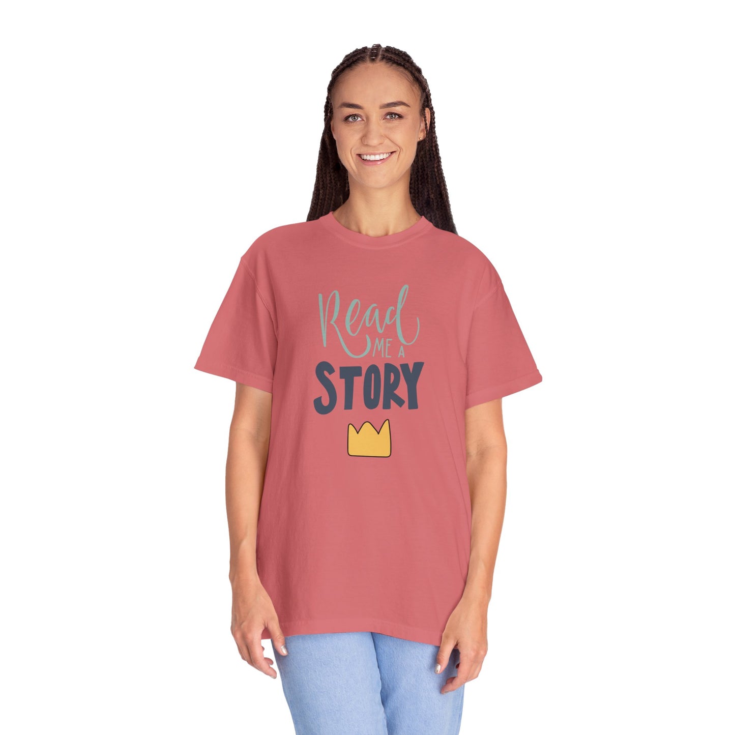 Read Me A Story Time Travel Superhero Parallel Trendy Tee Universe Fiction Connection Grand Parents Unisex Heavy Cotton T-Shirt