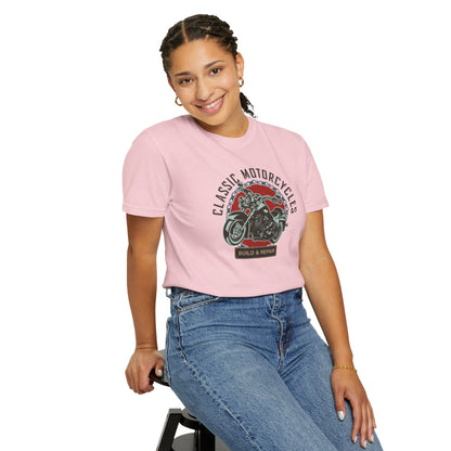 Classic Motorcycles Custom Engine Club Motorbike Lovers Trendy Tee High-speed Rider Adventure Racer Unisex Heavy Cotton T-Shirt