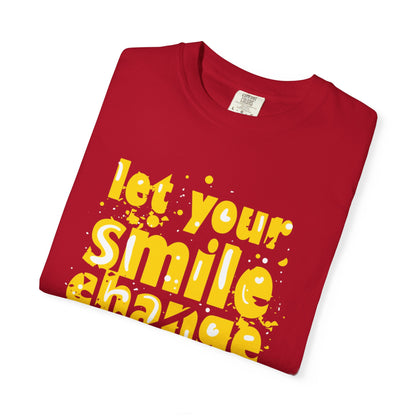 Let Your Smile Change The World Kindness Heartfelt Compliments Tee Thoughtful Gestures Love-Inspiration  Unisex Heavy Cotton T-Shirt