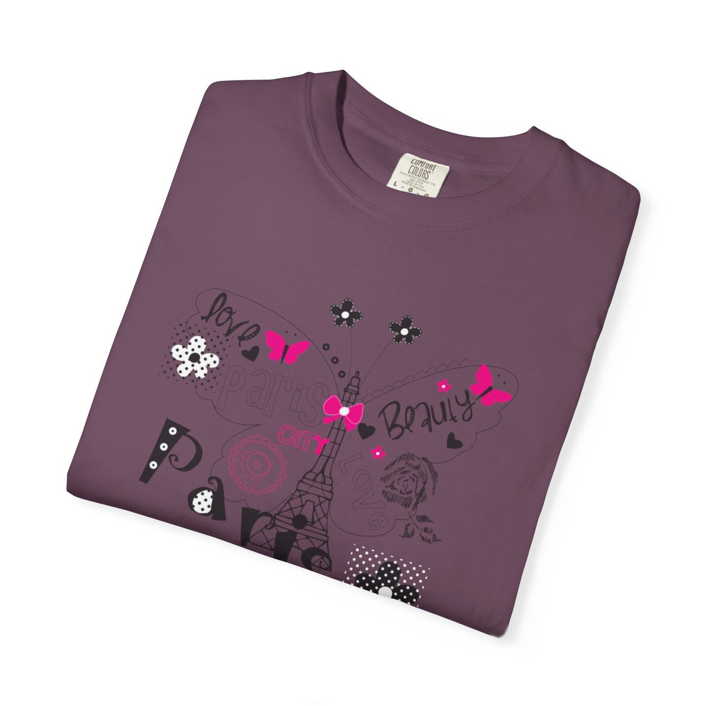 Paris Love Honeymoon Spots Candlelit Dinners Couples’ Tee Retreats Paris Fashion Unisex Heavy Cotton T-Shirt