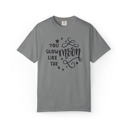 You Glow Like The Moon Inner Beauty Fashion Tee Body Positivity Wellness Forever Young Healthy lifestyle Unisex Heavy Cotton T-Shirt