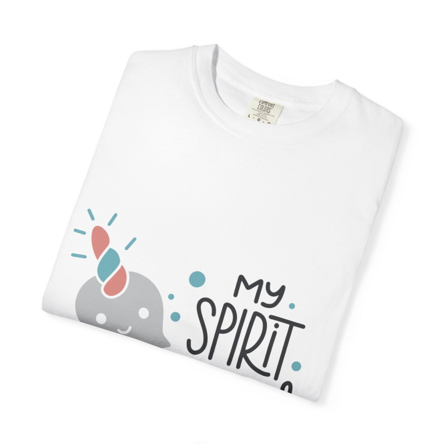 My Spirit Animal Is a Narwhal Unicorn Of The Sea Tusk Tee Inuit Culture Migration Unisex Heavy Cotton T-Shirt