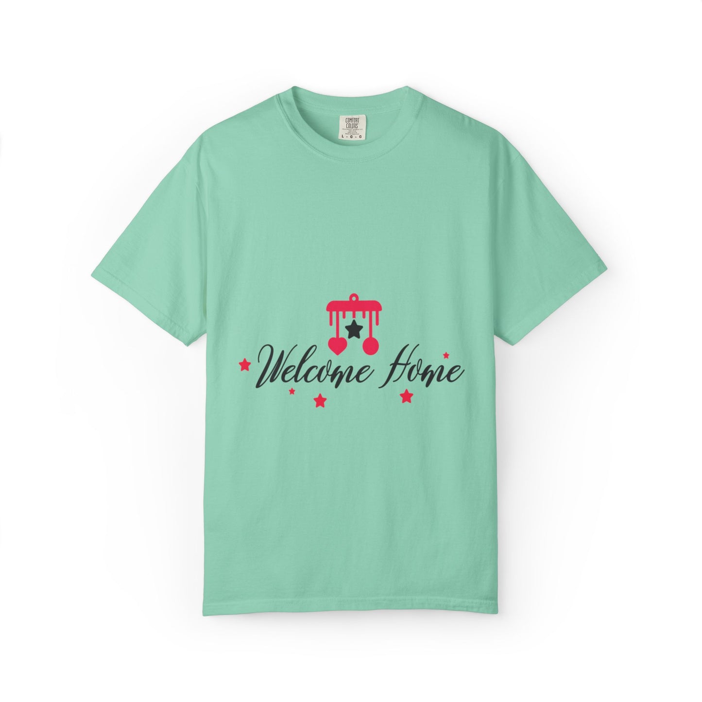Welcome Home Peaceful Paradise Tee Cherished Space Heartfelt Haven Unisex Heavy Cotton T-Shirt