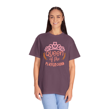 Queen Of The Playground Playtime Learning Objectives Early Toddlers Tee Childhood Development Unisex Heavy Cotton T-Shirt
