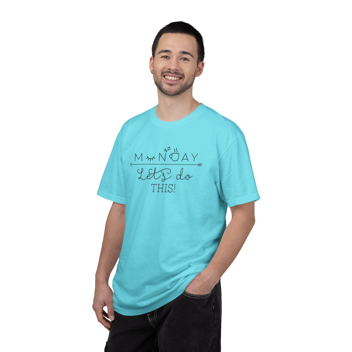Monday Let’s Do This Motivation Tee Work Ethic Positive Mindset Focus Planning Task Completion Morning Routine Unisex Heavy Cotton T-Shirt