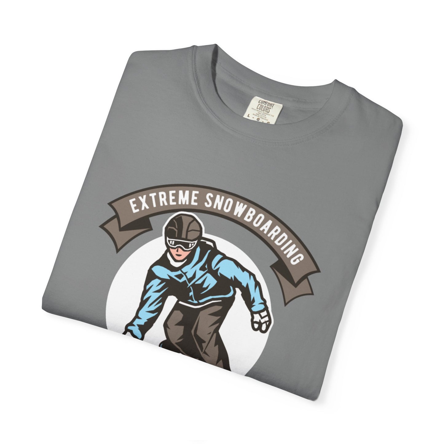 Extreme Snowboarding Sports Club Holly Jolly Winter Tee Wonderland Unisex Heavy Cotton T-Shirt