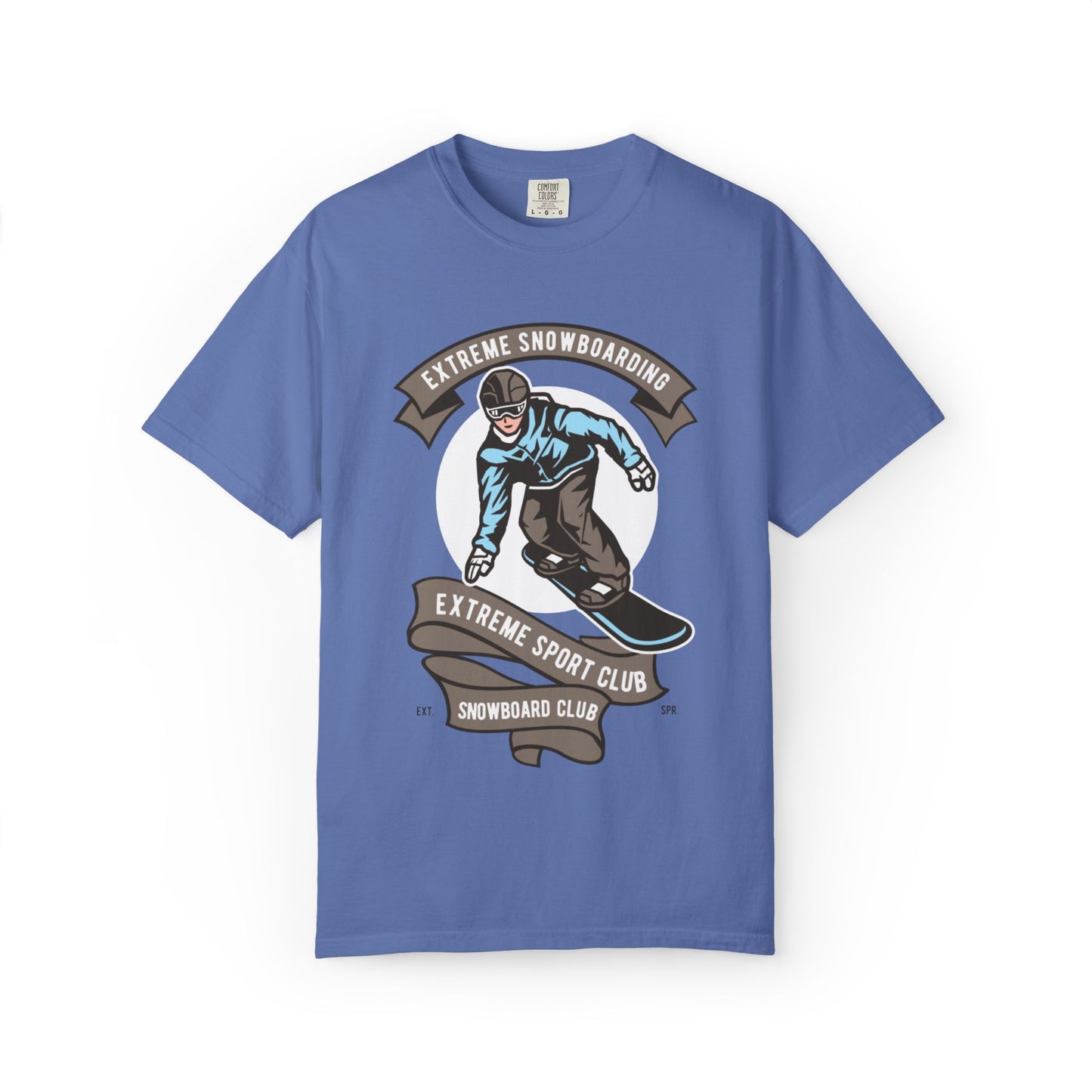 Extreme Snowboarding Sports Club Holly Jolly Winter Tee Wonderland Unisex Heavy Cotton T-Shirt