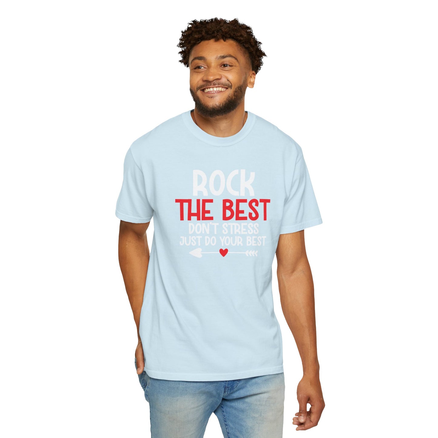 Motivational Rock The Best Stop Wishing Start Doing Action Goal Setting Modern Tee Achievement Self-Improvement Unisex Heavy Cotton T-Shirt