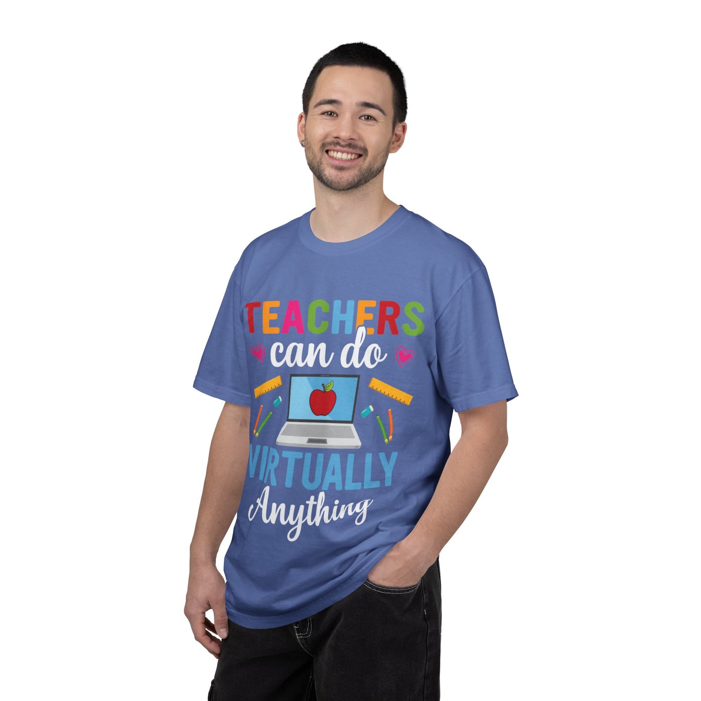 Inspirational Teacher Can Do Virtually Anything Enlightenment Bridge Builder Lifelong Mission Unisex Heavy Cotton T-Shirt