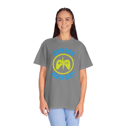 Inspirational Gamers Never Quit Virtual Immortality Forever A Gamer Immortalized In Pixels Unisex Heavy Cotton T-Shirt