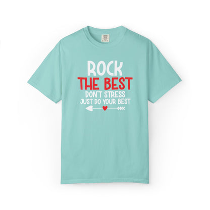 Motivational Rock The Best Stop Wishing Start Doing Action Goal Setting Modern Tee Achievement Self-Improvement Unisex Heavy Cotton T-Shirt