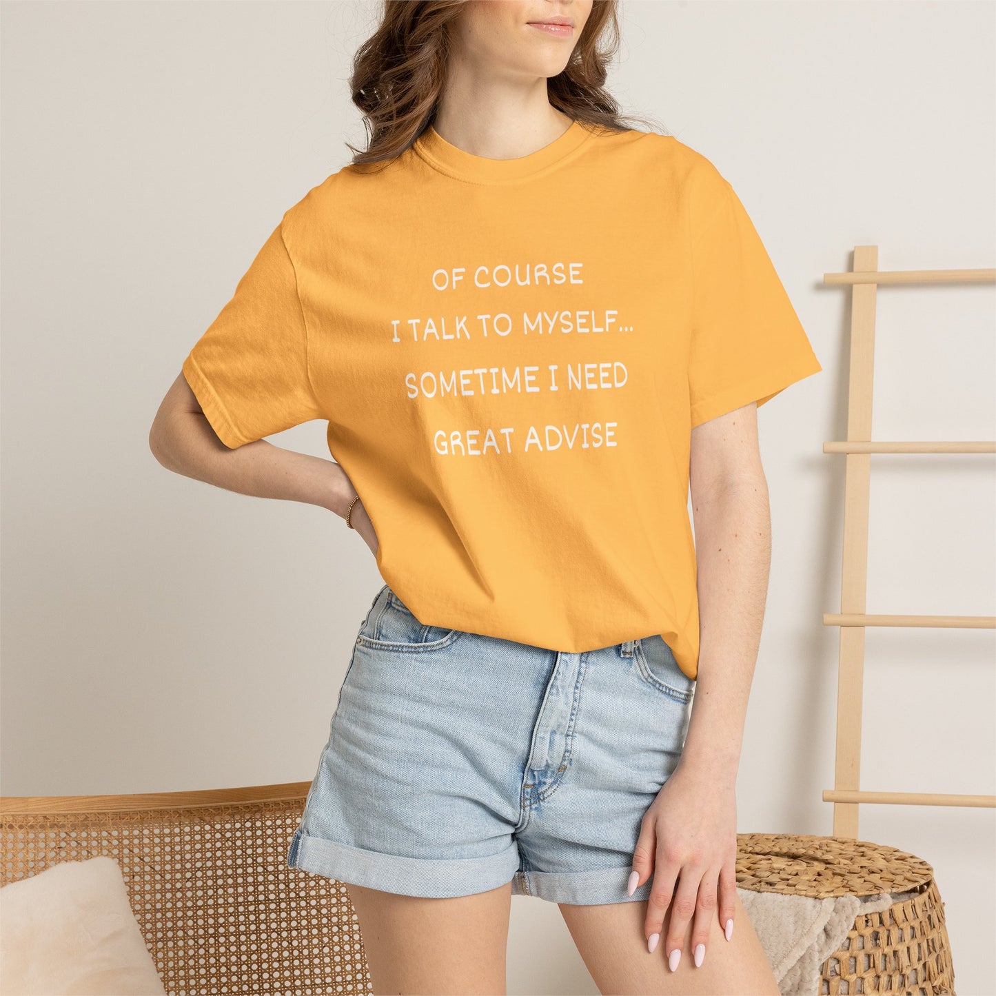 I Talk to Myself Unisex Garment-Dyed T-shirt
