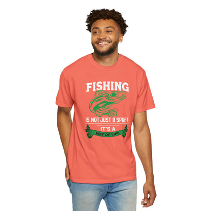 Fishing Is Not Just A Sport Reel Bait Fishing Tee Solitude Unisex Heavy Cotton T-Shirt