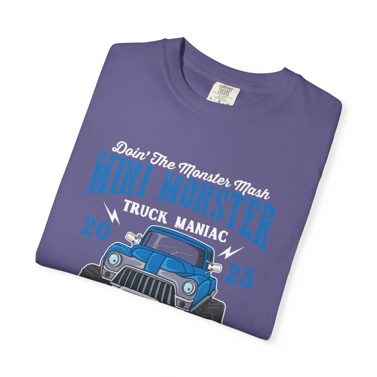 Funny Mini Monster Truck Manic Speed Truck Power Sarcastic Extreme Adventure Four-Wheel Drive Unisex Heavy Cotton T-Shirt
