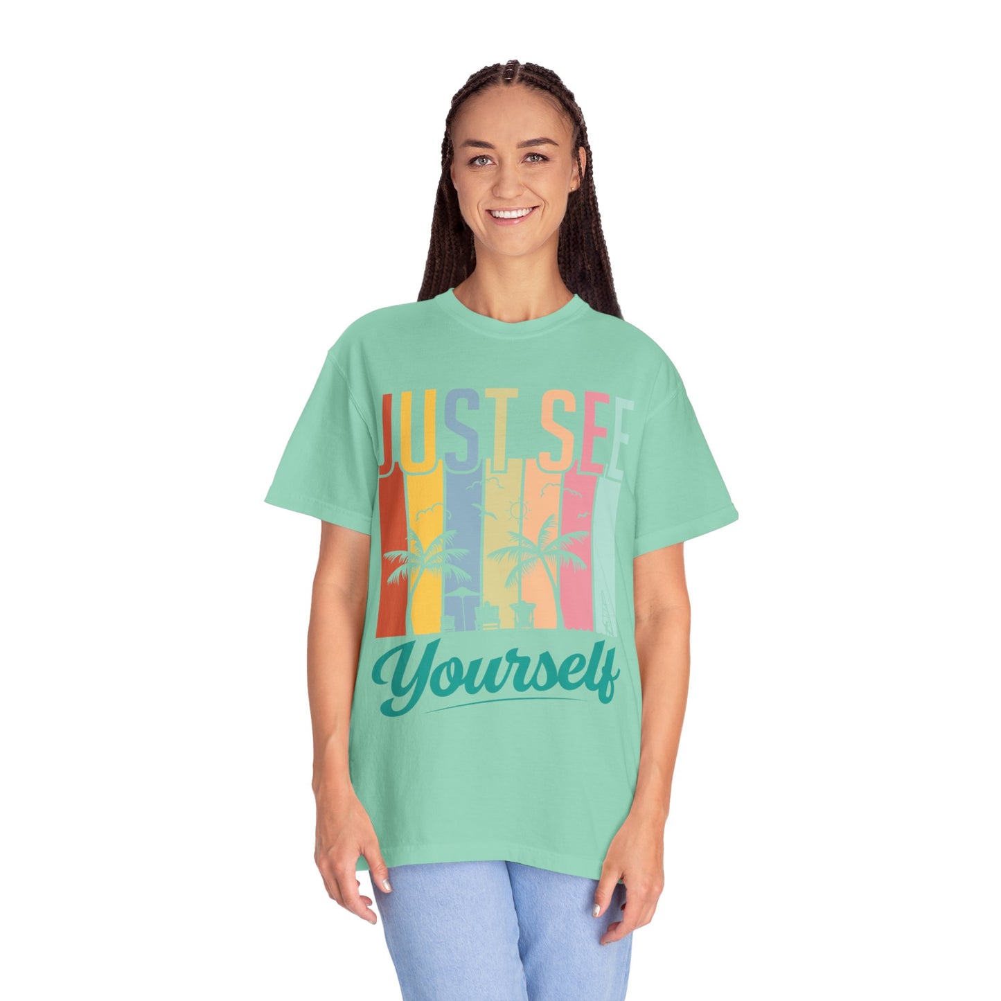 Inspirational Just See Yourself Self-Discovery Personal Vision Focus Summer Vibes Unisex Heavy Cotton T-Shirt