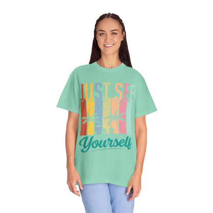 Inspirational Just See Yourself Self-Discovery Personal Vision Focus Summer Vibes Unisex Heavy Cotton T-Shirt