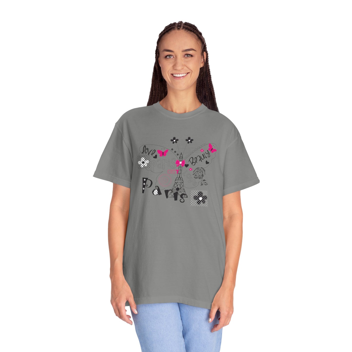 Paris Love Honeymoon Spots Candlelit Dinners Couples’ Tee Retreats Paris Fashion Unisex Heavy Cotton T-Shirt