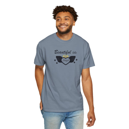 Beautiful Like Angel Politeness Tee Confidence Boost Stunning Gracefulness Unisex Heavy Cotton T-Shirt