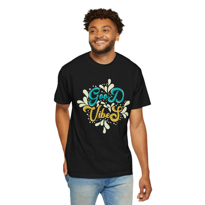 Good Vibes Motivational Tee Let Go Of Negativity Focus On Solutions Growth Mindset Unisex Heavy Cotton T-Shirt