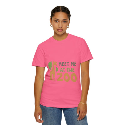 Meet Me At Zoo Wildlife Conservation Tee Animal Welfare Safari Aquarium Outreach Programs Unisex Heavy Cotton T-Shirt